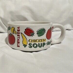 Vintage Houston Harvest HF Soup Mug Ceramic 12 oz MW/DS Safe